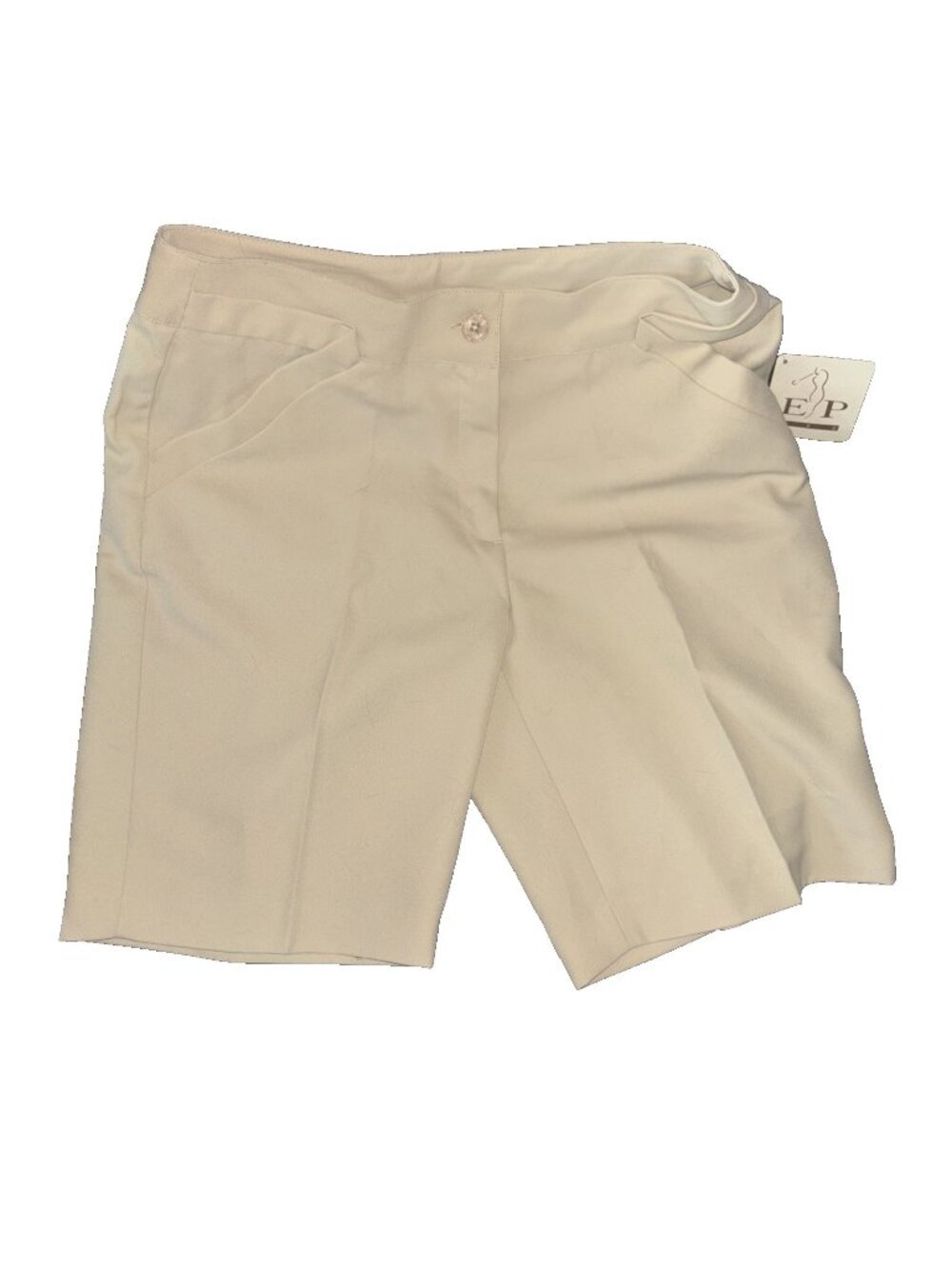 EP Pro Women’s Golf Shorts Beige Rope Size 4 NWT 3 Pockets